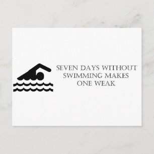 Seven Days Without Swimming Makes One Weak Postcard