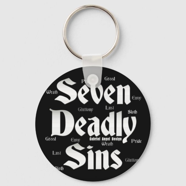 Seven Deadly Sins Logo Keychain (Front)