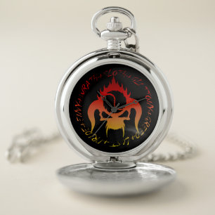 Seven deadly sins pocket watch