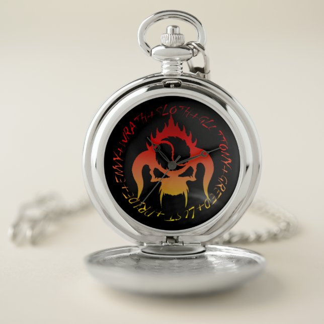 Seven deadly sins pocket watch (Inside)
