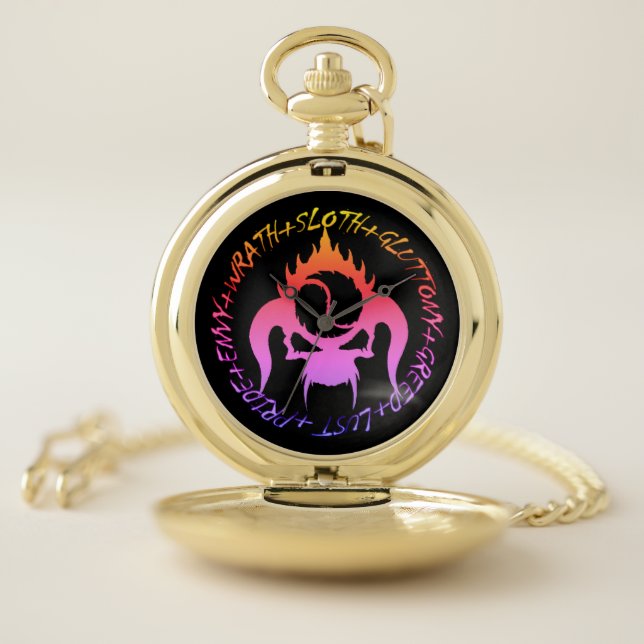 Seven deadly sins pocket watch (Inside)