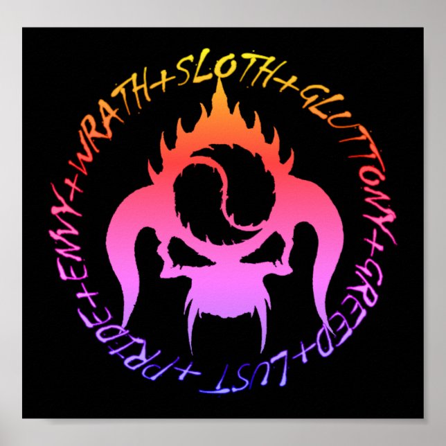 Seven deadly sins poster (Front)