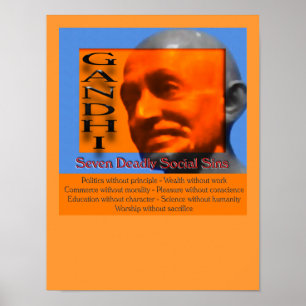 Seven Deadly Social Sins Recognition Print