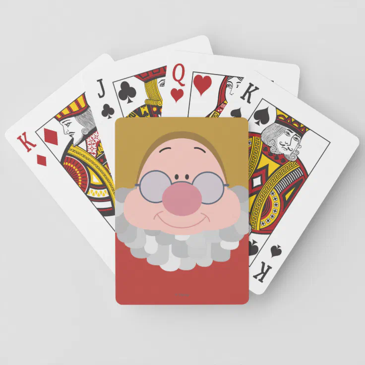 Seven Dwarfs Doc Character Body Playing Cards Zazzle 