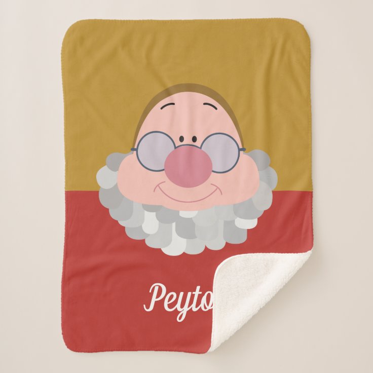 Seven Dwarfs Doc Character Name Sherpa Blanket Zazzle 