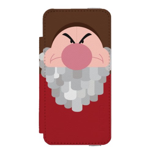 Seven Dwarfs _ Grumpy Character Body iPhone SE55s Wallet Case