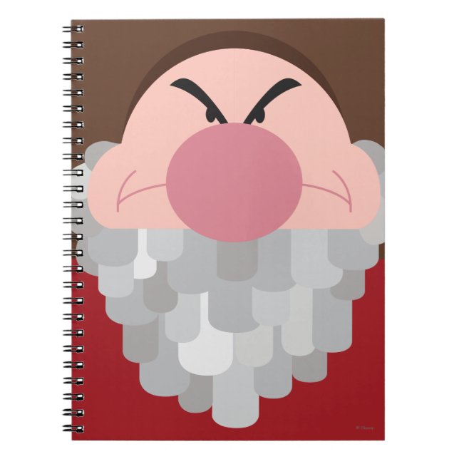 Seven Dwarfs - Grumpy Character Body Notebook (Front)