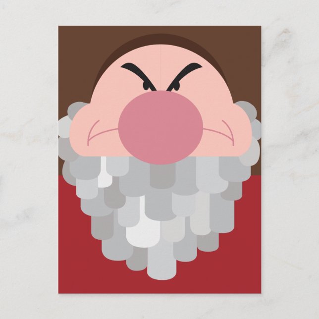 Seven Dwarfs - Grumpy Character Body Postcard (Front)