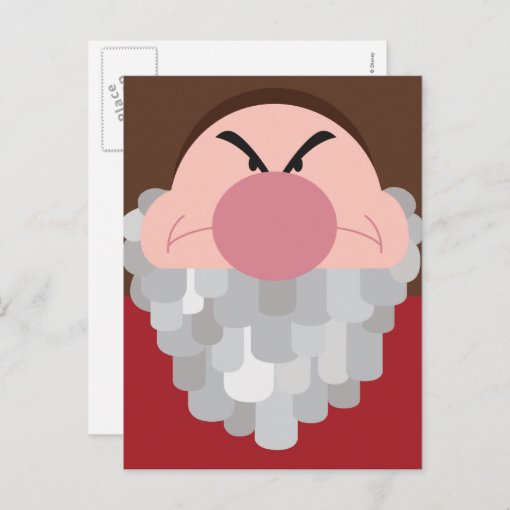 Seven Dwarfs Grumpy Character Body Postcard Zazzle 