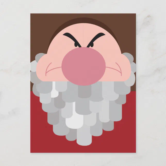 Seven Dwarfs - Grumpy Character Body Postcard | Zazzle