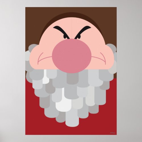 Seven Dwarfs _ Grumpy Character Body Poster
