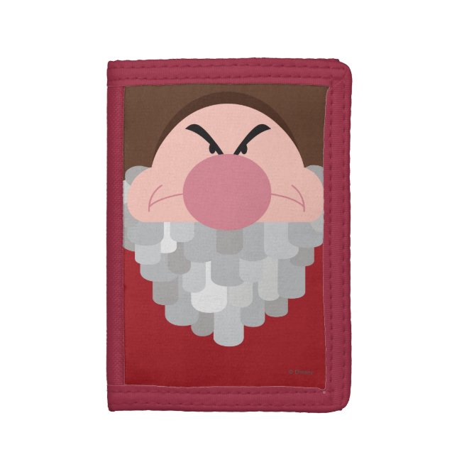 Seven Dwarfs - Grumpy Character Body Tri-fold Wallet (Front Vertical)