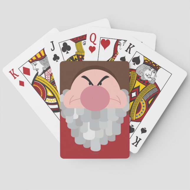 Seven Dwarfs - Grumpy Character Playing Cards (Back)