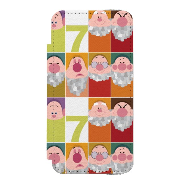 Seven Dwarfs Stylized Character Art Incipio iPhone Wallet Case (Folio Front)
