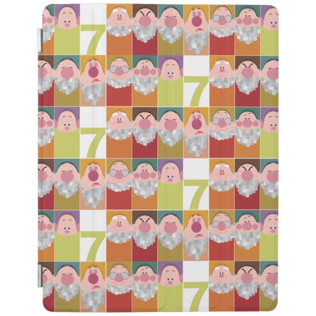 Seven Dwarfs Stylized Character Art iPad Smart Cover (Front)
