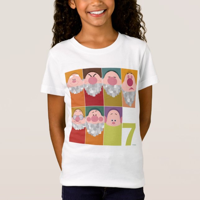 Seven Dwarfs Stylized Character Art T-Shirt (Front)
