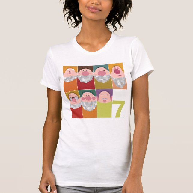 Seven Dwarfs Stylized Character Art T-Shirt (Front)