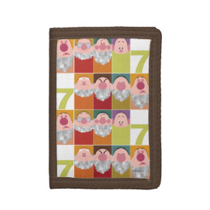 Seven Dwarfs Stylized Character Art Tri-fold Wallet