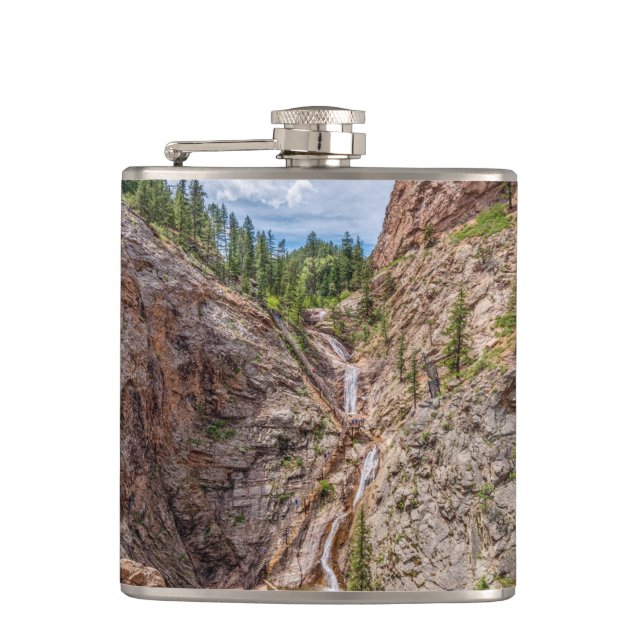 Seven Falls Colorado Flask (Front)