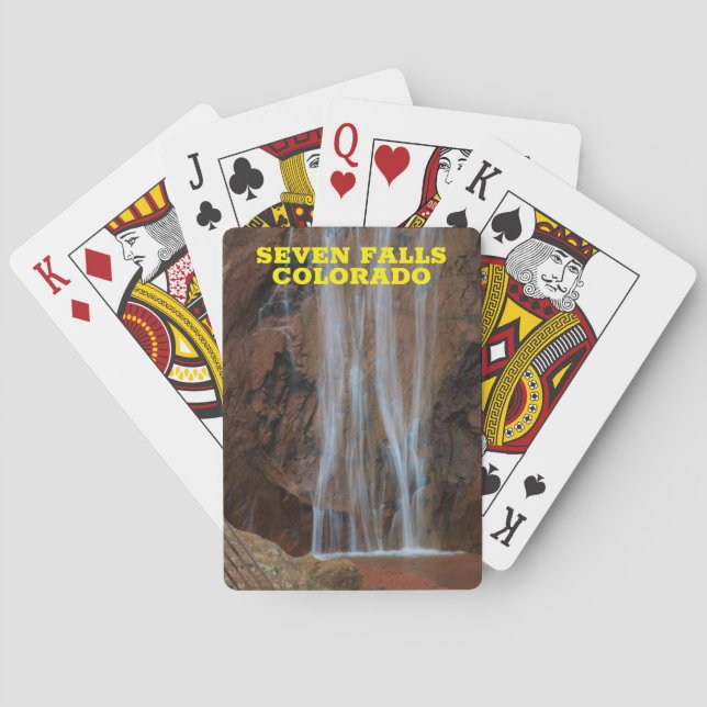 Seven Falls Colorado Poker Cards (Back)