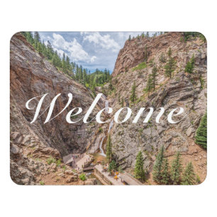 Seven Falls Colorado Welcome Door Sign