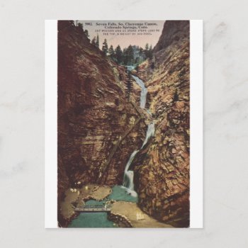 Seven Falls  South Cheyenne Cannon Postcard by CoffeeRules at Zazzle