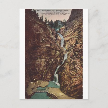 Seven Falls, South Cheyenne Cannon Postcard