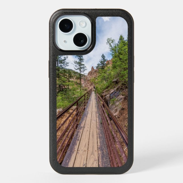 Seven Falls Walkway Bridge iPhone Otterbox 15 Case (Back)