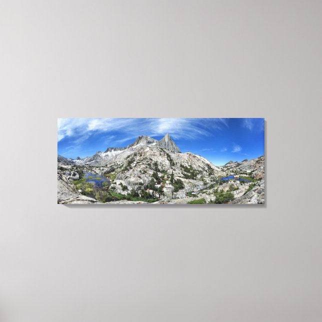 Seven Gables Over Seven Gables Lakes - Sierra Canvas Print (Front)