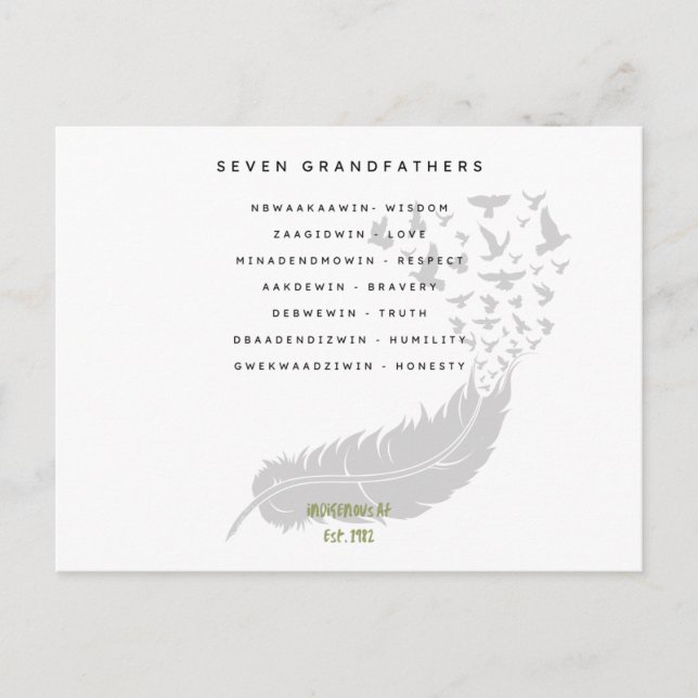 Seven Grandfathers Postcard (Front)