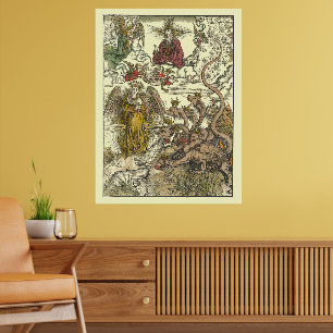 Seven Headed Dragon by Albrecht Dürer Poster