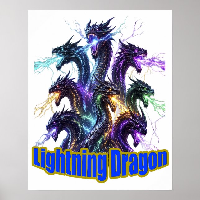 Seven-Headed Lightning Dragon Poster (Front)