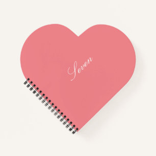 ‘Seven’ Heart Shaped Notebook