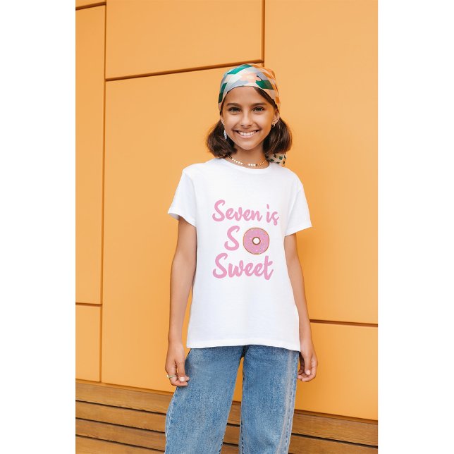 Seven Is So Sweet, Personalized 7th Birthday    T- T-Shirt (Creator Uploaded)