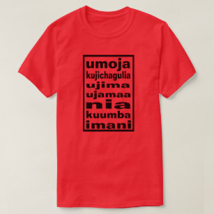 Seven Kwanzaa Principles T-Shirt