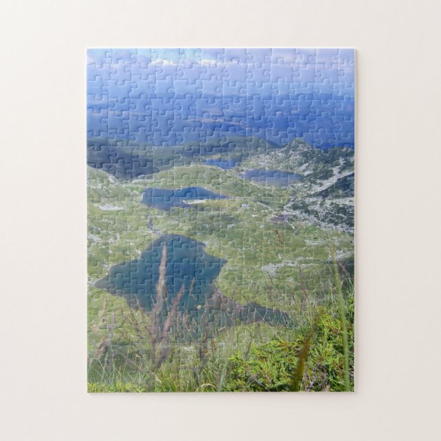 Seven Lakes Rila Mountain Nature View Bulgaria Jigsaw Puzzle (Vertical)