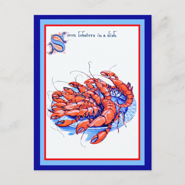 Seven Lobsters Postcard (Front)