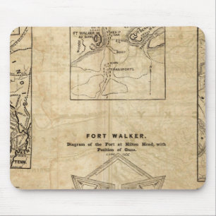 Seven maps from the New York Herald Mouse Pad