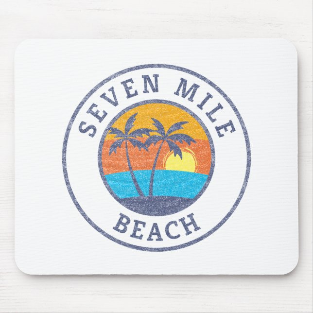 Seven Mile Beach, Grand Cayman Faded Classic Style Mouse Pad (Front)