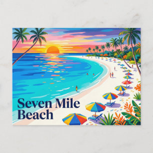 Seven Mile Beach Jamaica Postcard