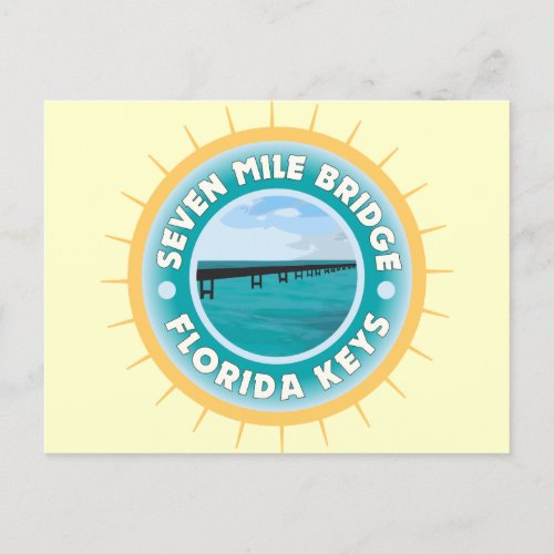 Seven Mile Bridge Florida Keys Postcard