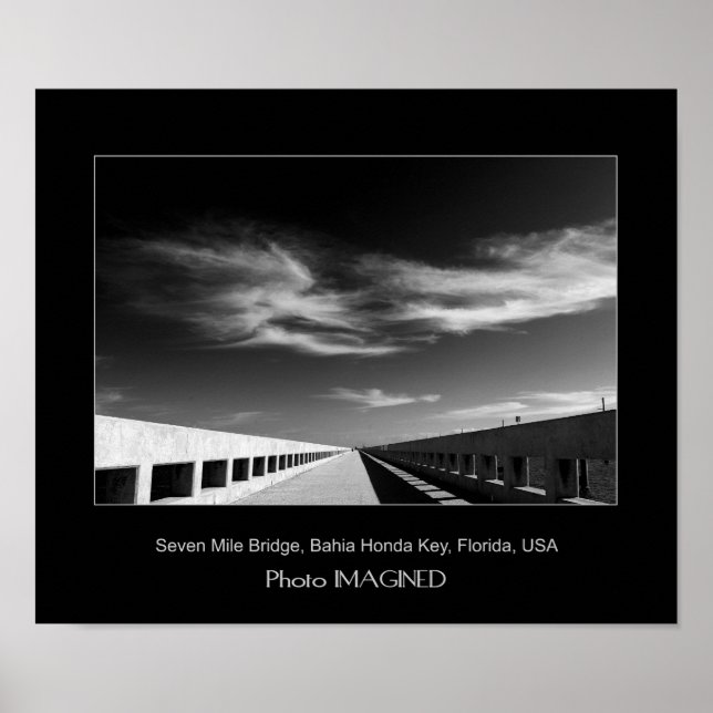 Seven Mile Bridge, Florida Keys, USA Poster (Front)