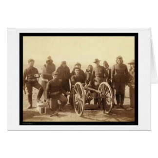 Seven Native Americans & 1st Artillery SD 1891 Cards