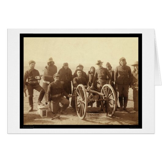 Seven Native Americans & 1st Artillery SD 1891 Cards (Front Horizontal)