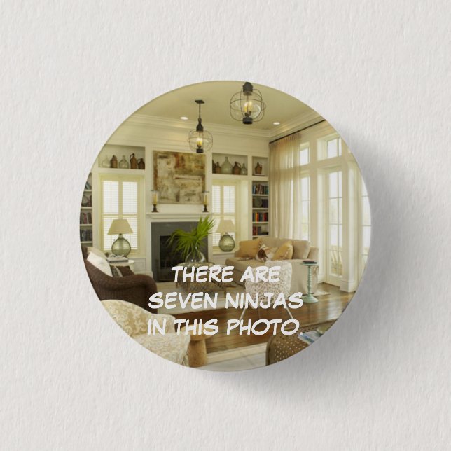 Seven Ninjas... Button (Front)