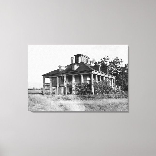Seven Oaks Plantation, Westwego LA Canvas Print (Front)