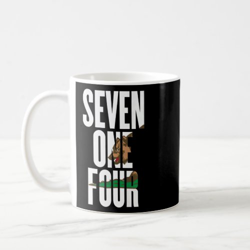 Seven One Four 714 Area Code California Anaheim Fu Coffee Mug