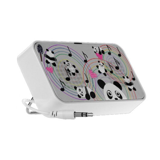 Seven Pandas Doodle Speaker (Side)