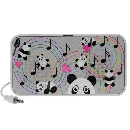 Seven Pandas Doodle Speaker (Front)