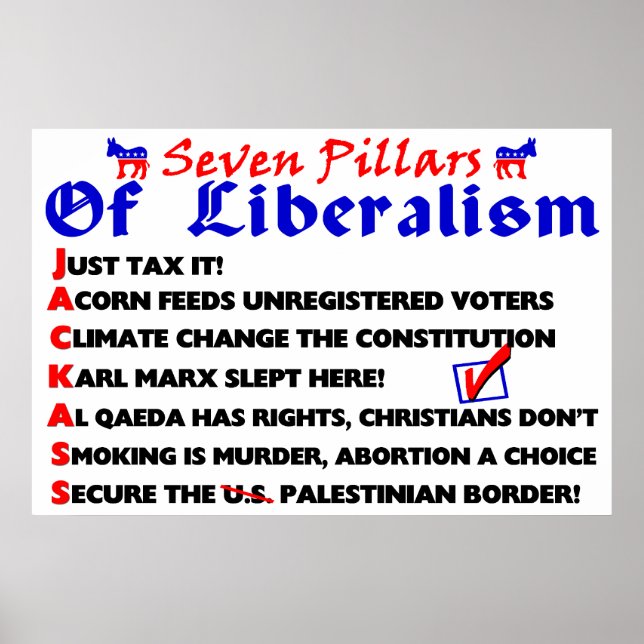 Seven Pillars Of Liberalism Poster (Front)